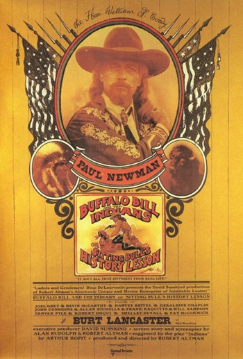 Buffalo Bill the Indians Movie Poster Print showcasing American history.