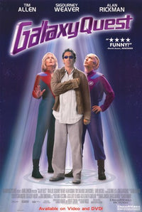 Galaxy Quest Movie Poster Print featuring vibrant colors and humor.