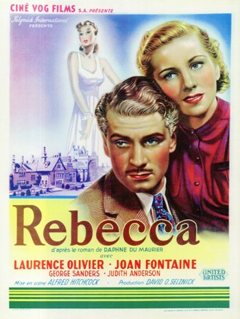 Rebecca Movie Poster Print featuring iconic film artwork.