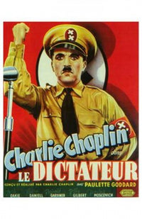 The Great Dictator Movie Poster Print featuring Charlie Chaplin