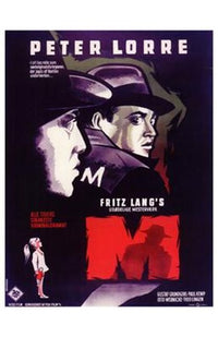 M Movie Poster Print showcasing iconic film art.