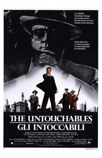 The Untouchables Movie Poster Print showcasing iconic film artwork.