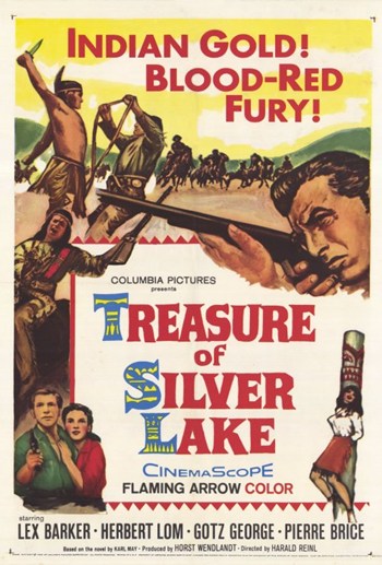 Treasure of Silver Lake Movie Poster Print showcasing classic adventure film.