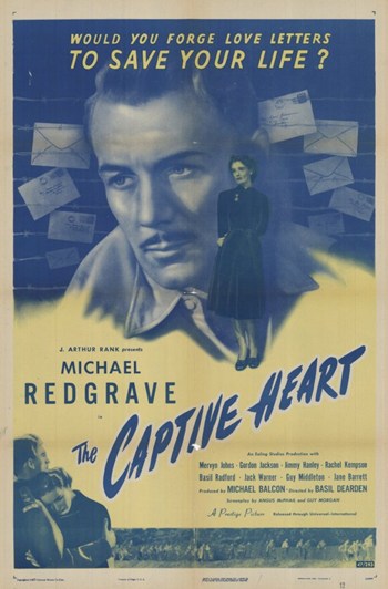 Captive Heart Movie Poster Print showcasing stunning cinematic art.