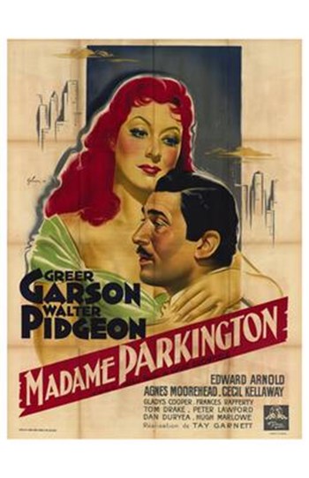 Mrs Parkington Movie Poster Print showcasing classic cinema charm.