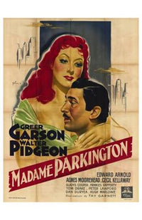 Mrs Parkington Movie Poster Print showcasing classic cinema charm.