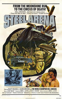 Steel Arena Movie Poster Print featuring dynamic design and vibrant colors.