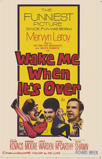 Wake Me When It's Over Movie Poster Print showcasing vintage film art.