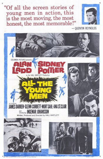 All the Young Men movie poster print showcasing cinematic art.