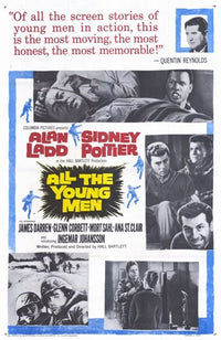 All the Young Men movie poster print showcasing cinematic art.