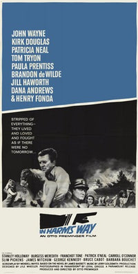 In Harm's Way Movie Poster featuring dramatic film imagery.