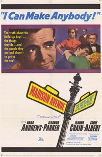 Madison Avenue Movie Poster Print showcasing vibrant city charm.