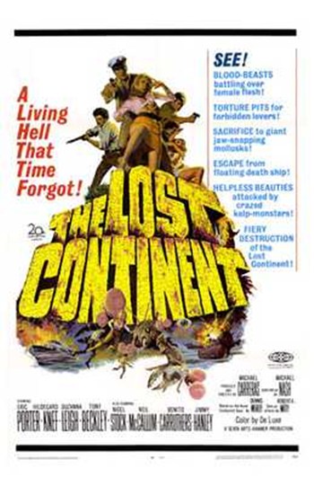 Lost Continent Movie Poster Print showcasing classic film art.