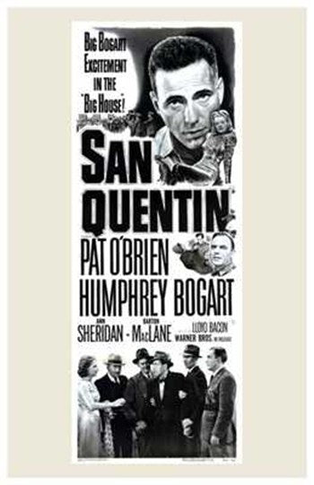 San Quentin Movie Poster Print showcasing cinematic themes.