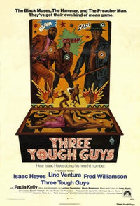 Three Tough Guys Movie Poster Print showcasing action and drama.