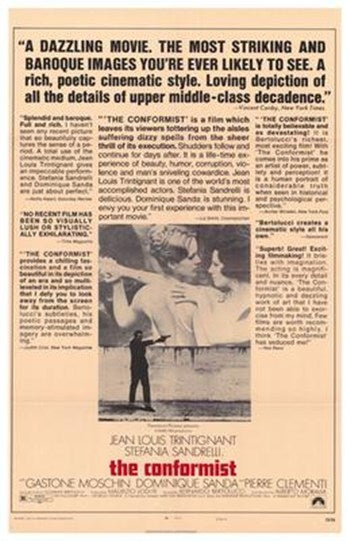 The Conformist Movie Poster Print showcasing iconic film imagery.