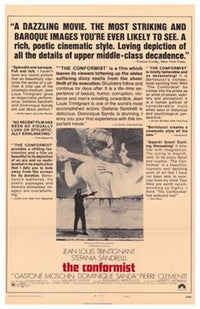 The Conformist Movie Poster Print showcasing iconic film imagery.