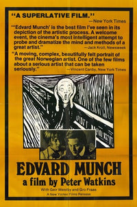 Edvard Munch Movie Poster Print showcasing iconic artwork.
