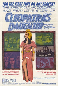 Cleopatra's Daughter Movie Poster Print featuring vibrant colors and historical themes.