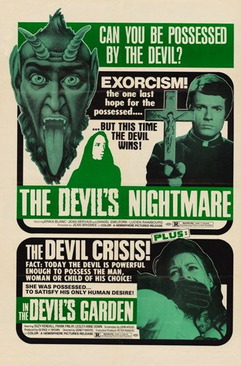 The Devil's Nightmare Movie Poster featuring eerie visuals.