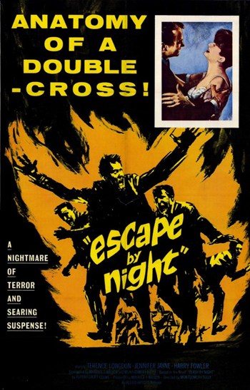 Escape By Night Movie Poster Print featuring captivating visuals