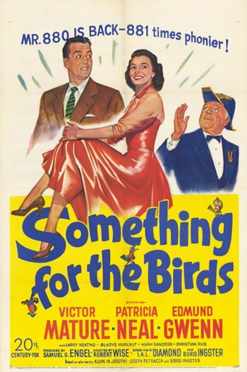 Something for the Birds Movie Poster featuring whimsical design.