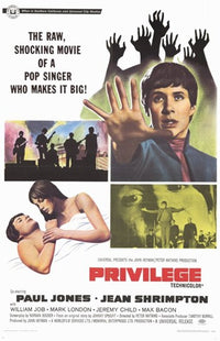 Privilege Movie Poster Print showcasing vibrant colors and design.