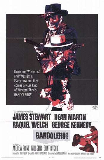 Bandolero Movie Poster Print showcasing classic cinema artwork.