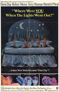 'Where Were You When the Lights Went Out' Movie Poster featuring classic cinema artwork.