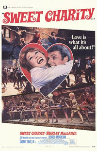 Sweet Charity Movie Poster Print featuring vibrant design.