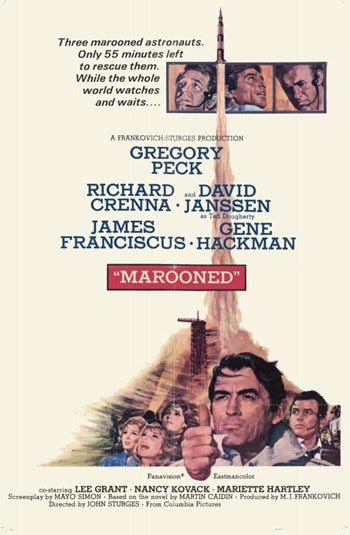 Marooned Movie Poster Print showcasing thrilling space adventure.