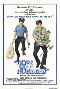 Cops and Robbers Movie Poster Print showcasing vibrant colors and dynamic design.