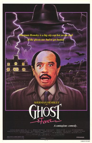 Ghost Fever Movie Poster Print featuring vibrant colors and humorous imagery.