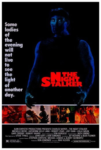 The Night Stalker Movie Poster Print featuring chilling visuals.