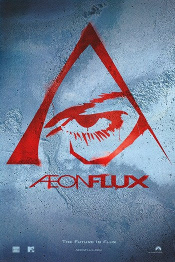 Aeon Flux Movie Poster Print featuring vibrant colors and dynamic imagery.
