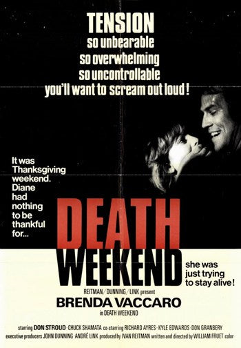 Death Weekend Movie Poster Print showcasing dramatic film art.
