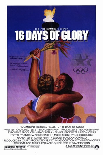 16 Days of Glory Movie Poster Print showcasing sports moments