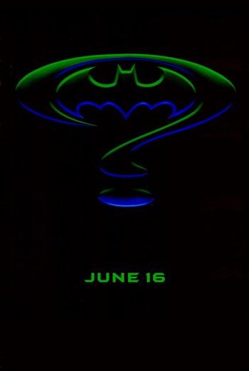 Batman Forever Movie Poster Print showcasing the iconic superhero.