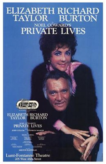 Private Lives Broadway Play Movie Poster showcasing theatrical charm