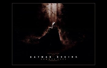 Batman Begins Movie Poster - 11x17 Print showcasing Gotham City.