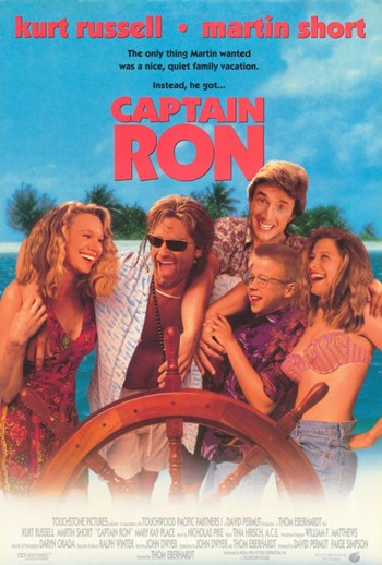 Captain Ron Movie Poster Print showcasing vibrant colors and adventurous design.