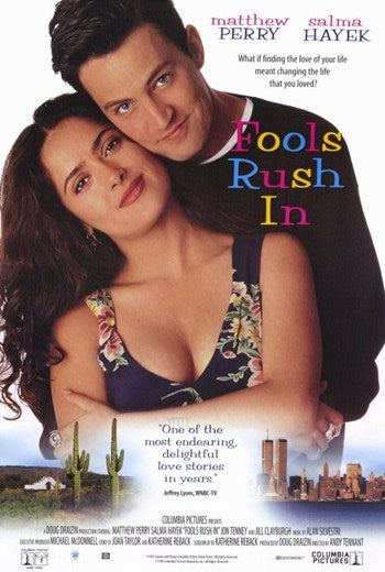 Fools Rush In Movie Poster Print featuring vibrant colors and high-quality design.