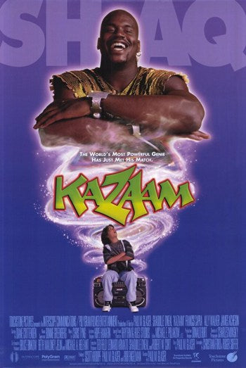 Kazaam Movie Poster Print featuring a vibrant genie design.