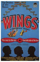 Wings Movie Poster Print showcasing classic film artwork.