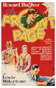 The Front Page Movie Poster Print featuring classic film design