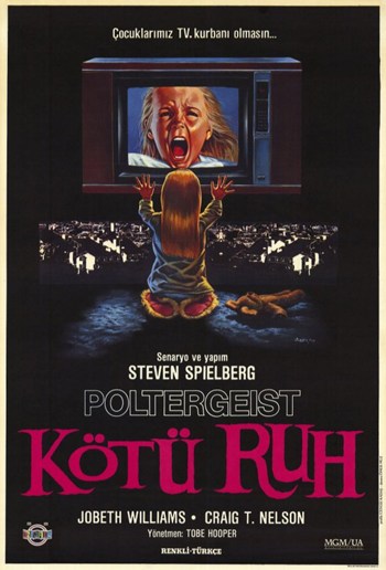 Poltergeist Movie Poster Print featuring classic horror art.