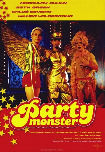 Party Monster Movie Poster Print featuring vibrant colors and dynamic design.