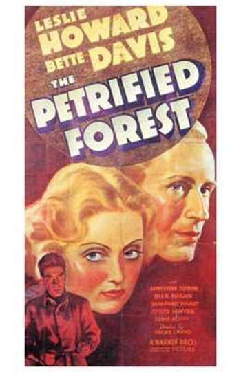 Petrified Forest Movie Poster Print showcasing classic film art.