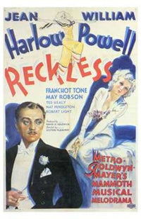Reckless Movie Poster Print showcasing cinematic artwork.