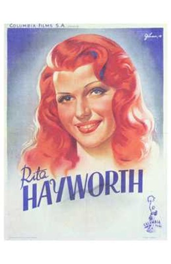 Hayworth Rita Movie Poster Print showcasing classic Hollywood charm.